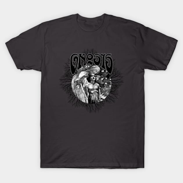 GNOSIS - art nouveau psychedelic esoteric occult spiritual design T-Shirt by AltrusianGrace